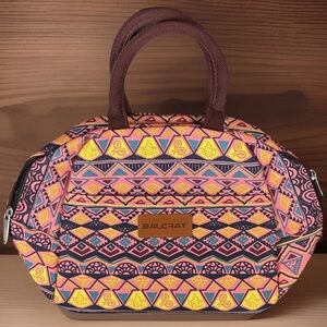 BALORAY Insulated Lunch Bag Purse: Aztec Pattern